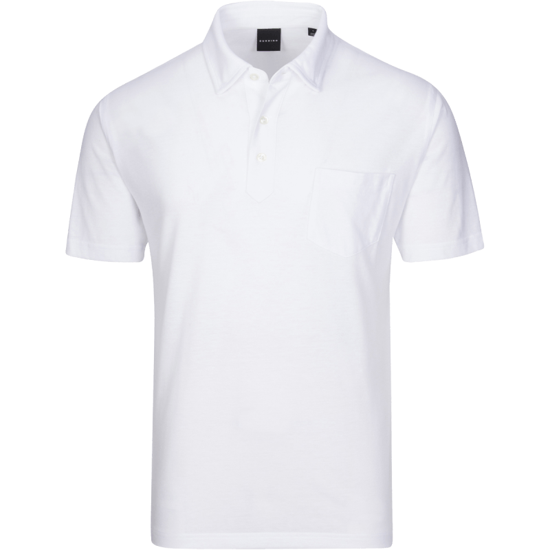 Dunning Witham Performance Pocket Polo - Small 40-42" Chest - White