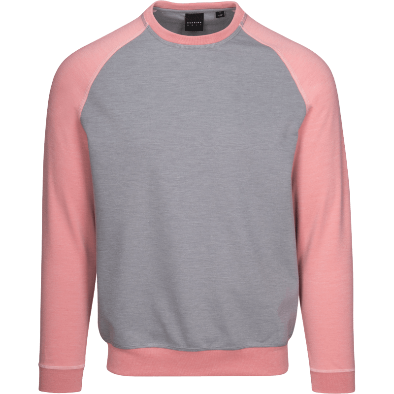 Dunning Golf Olham Colorblocked Crewneck - 40-42" Chest - Milano Heather