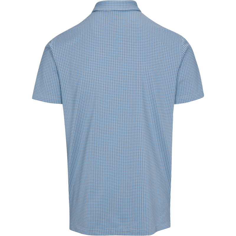 DUNNING BENFORD JACQUARD POLO 40-42" Chest- Seaport/wht - Image 2