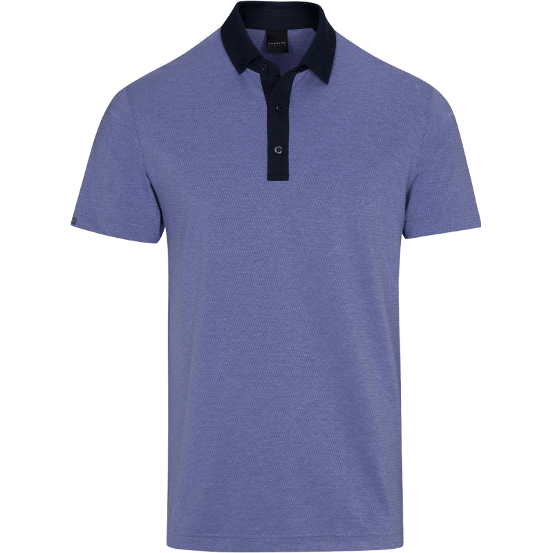 DUNNING MOSLEY JACQUARD PERFORMANCE POLO - 40-42" Chest - HALO/DEWBERRY