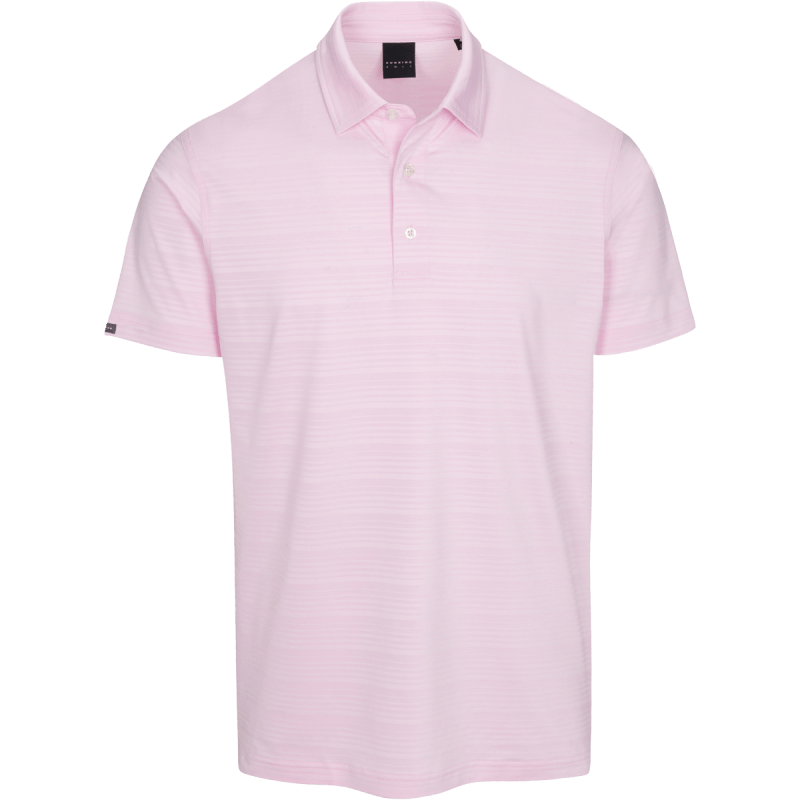 DUNNING LANDOR JERSEY POLO 40-42" Chest- Pink Salt Heather