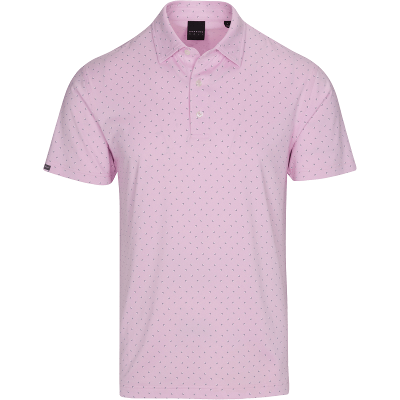 DUNNING SIGNATURE D PERFORMANCE JERSEY POLO 40-42" Chest-PINK SALT
