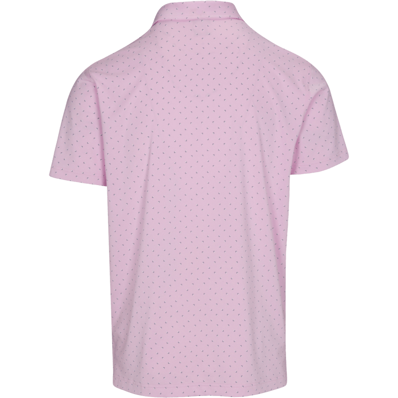 DUNNING SIGNATURE D PERFORMANCE JERSEY POLO 40-42" Chest-PINK SALT - Image 2