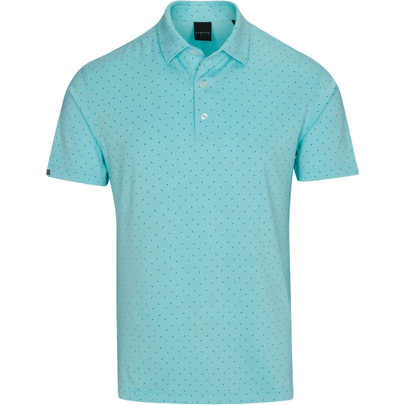 DUNNING SIGNATURE D PERFORMANCE JERSEY POLO- 40-42" Chest - RIVIERA
