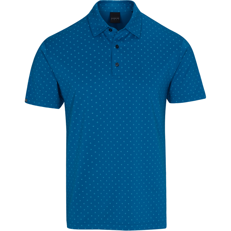 DUNNING SIGNATURE D PERFORMANCE JERSEY POLO- 40-42" Chest - SEAPORT