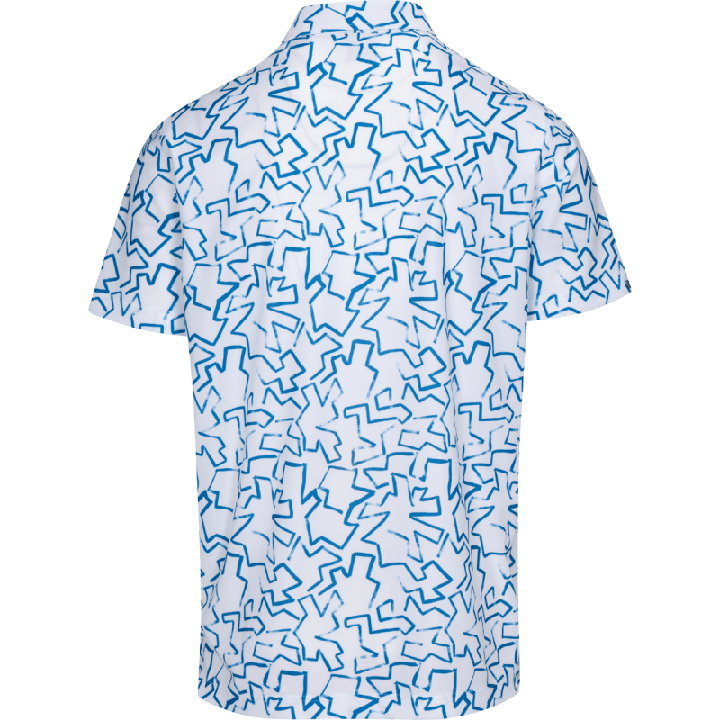 DUNNING TALBOT PIQUE PERFORMANCE POLO 40-42" Chest-wht/seaport - Image 2