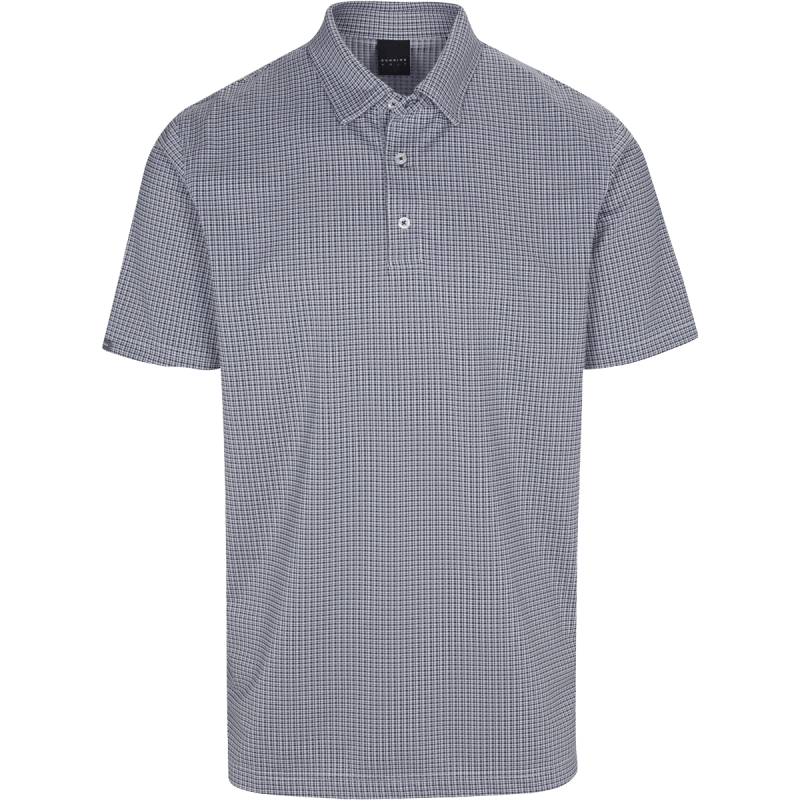 DUNNING BENFORD JACQUARD POLO 40-42" Chest-Halo /wht