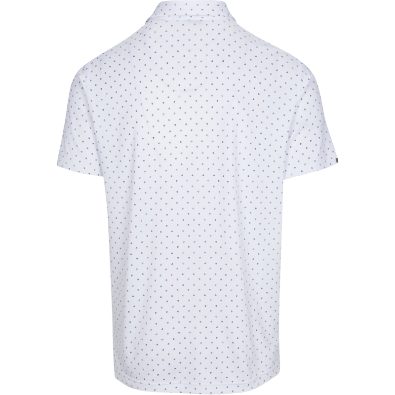 DUNNING SIGNATURE D PERFORMANCE JERSEY POLO 40-42" Chest-WHITE - Image 2