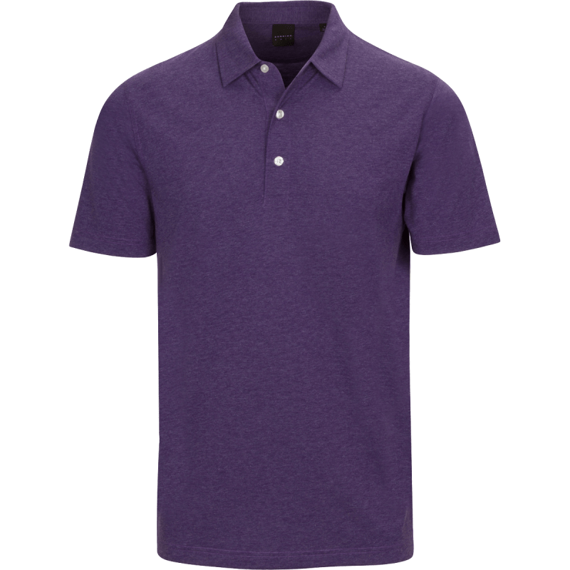 Dunning Golf Natural Hand Polo Shirt - Small 40-42" Chest - Vein Heather