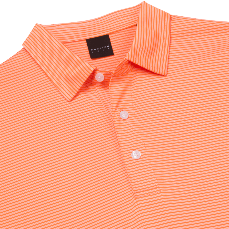 Dunning Golf Selkirk Coolmax Polo Shirt - 40-42" Chest - Vigor/White - Image 3