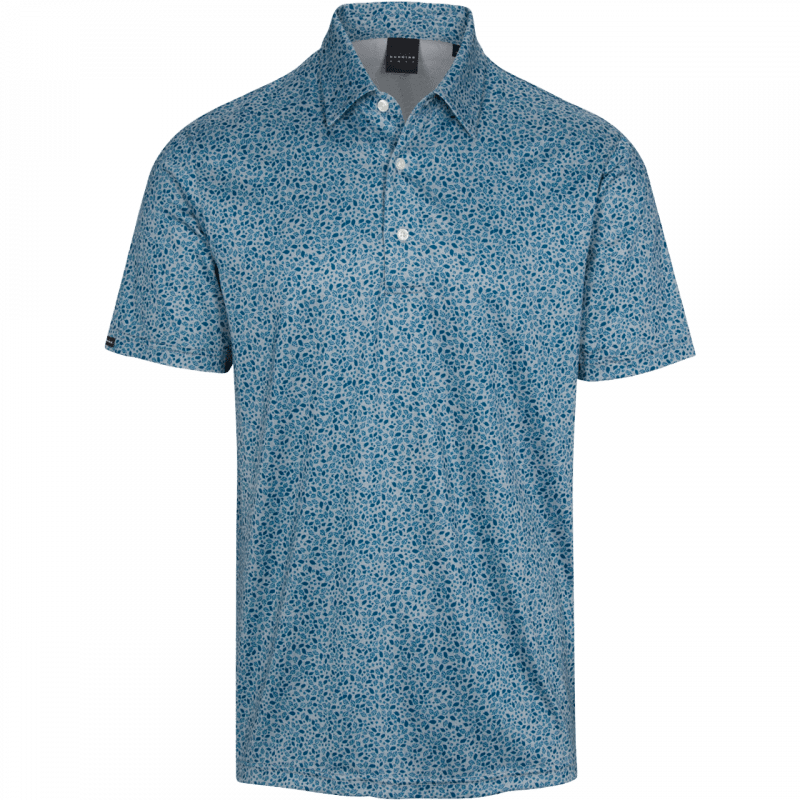 Dunning Golf Alston Jersey Polo Shirt - 40-42" Chest - Plank Heather Opal