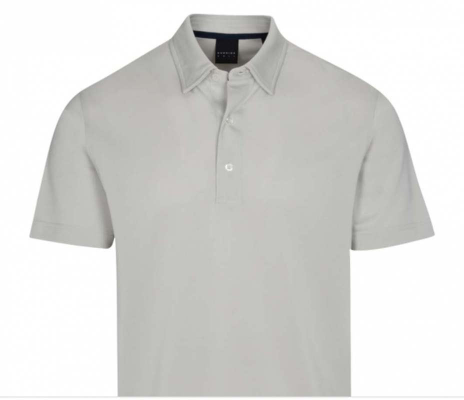 DUNNING PLAYER PIQUE PERFORMANCE POLO - 40-42" Chest - ARCTIC