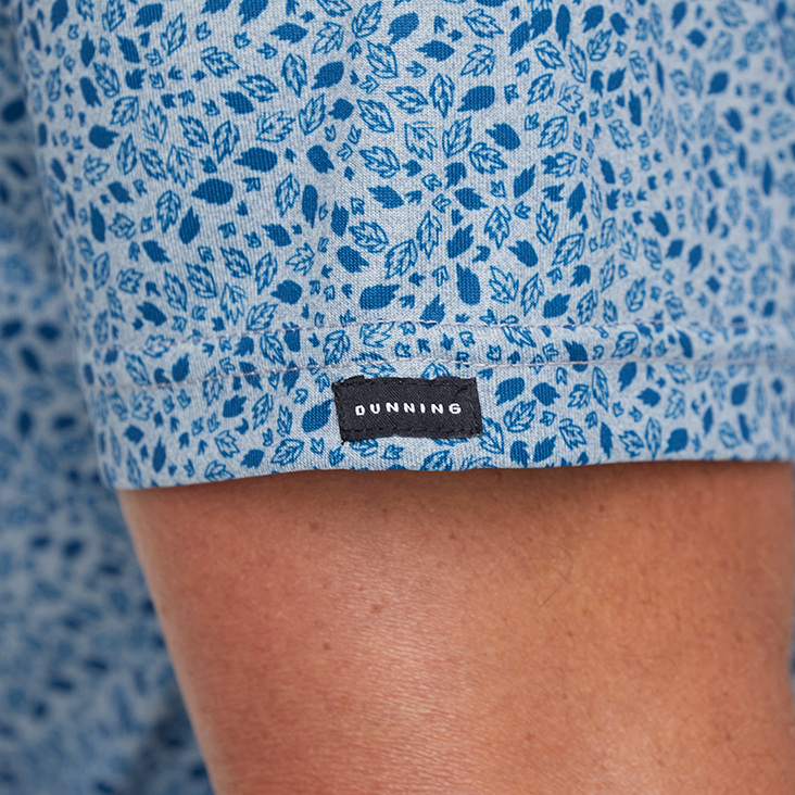 Dunning Golf Alston Jersey Polo Shirt - 40-42" Chest - Plank Heather Opal - Image 3