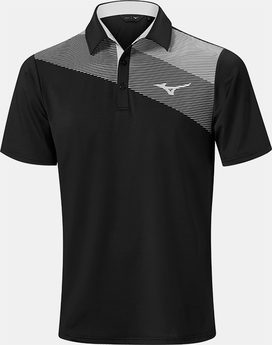Mizuno Elite Fade Golf Polo Shirt - Medium (38"-40" Chest) - Black