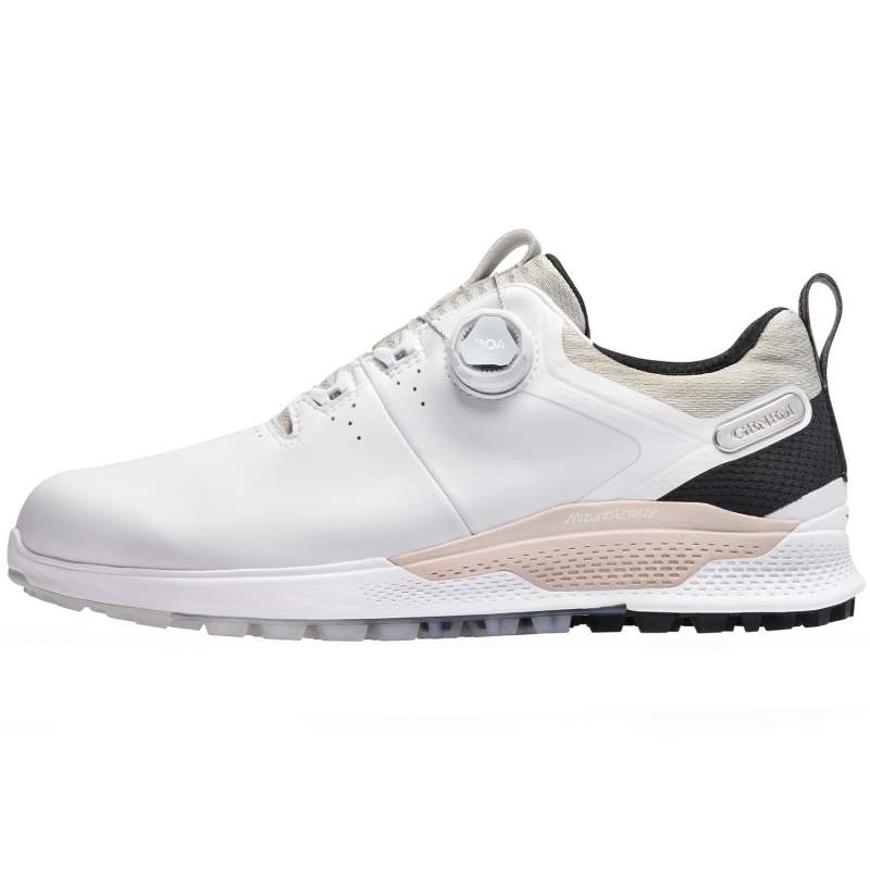 Mizuno Genem WG BOA Golf Shoes - White/Black - Choose Size