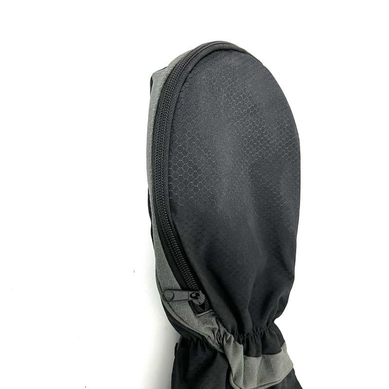 Winter Golf Mittens / Mitts in Black and Grey With Hand Warmer Pouch- Pair - Image 4