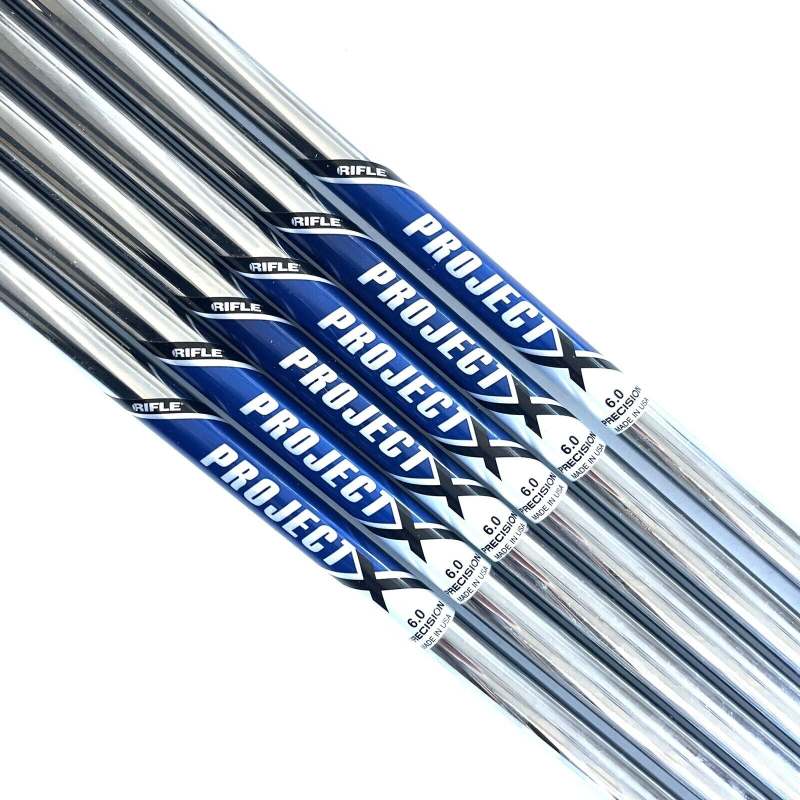 Pulled Project X Rifle #5-PW (6 Shafts) Parallel Tip Stiff Flex Steel Shafts