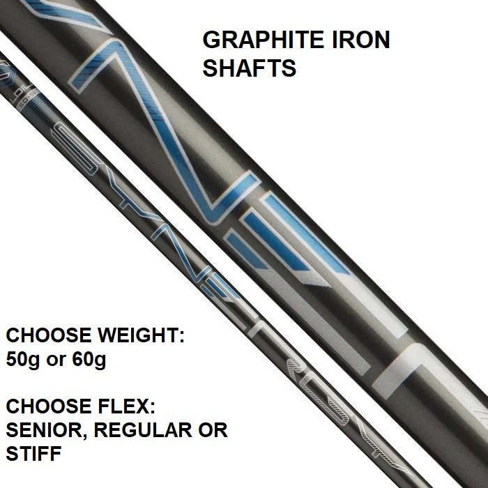 Aldila Synergy Blue - Graphite Iron Shafts - .370 Parallel Tip