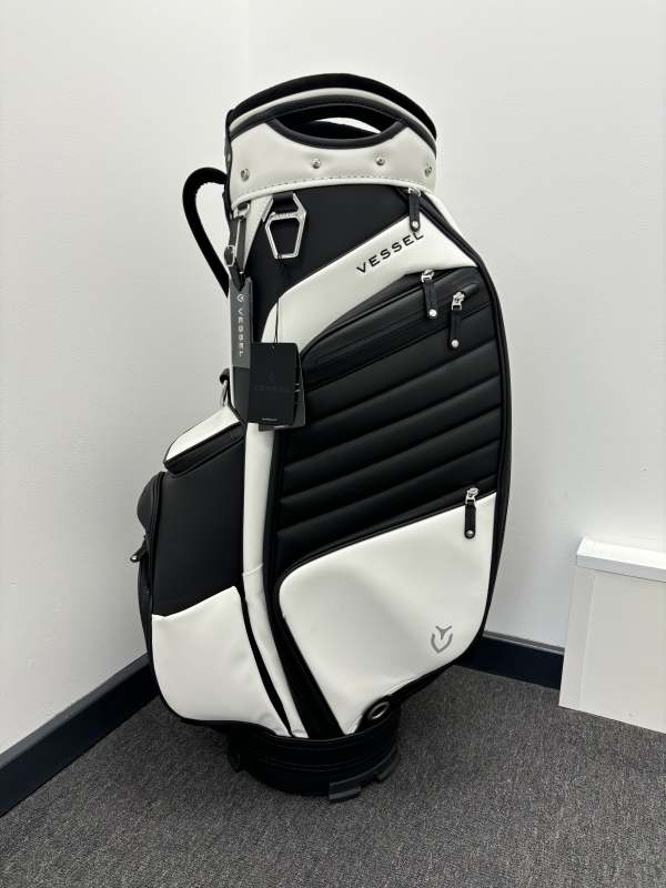 Premium - Vessel Midsize Staff Bag - Black/White Tour Grade Synthetic Leather