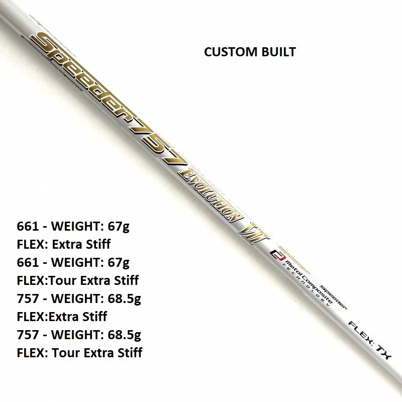 Fujikura Speeder Evolution VII - Driver or Fairway Wood Shaft - Custom Built