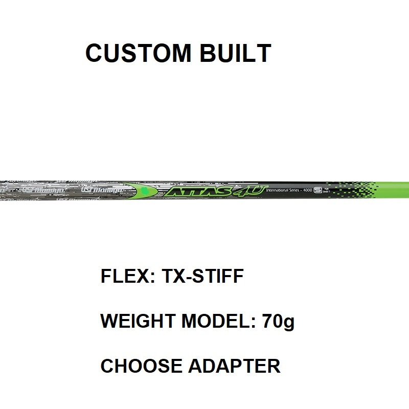 UST Mamiya Attas 4U TX-Stiff Driver or Fairway Shaft - Custom Built