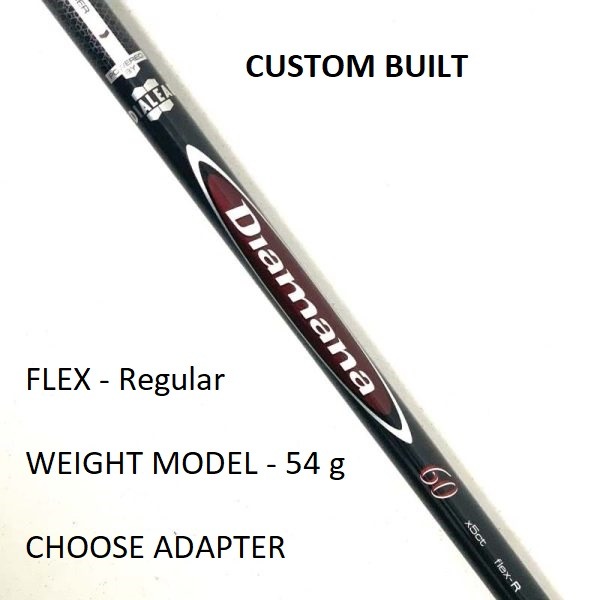 Diamana M+Plus DIALEAD 60 Regular Driver or Fairway Shaft - Choose Adapter