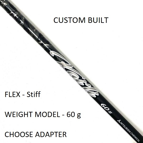 Mitsubishi Kai'li 60 Dark Wave Stiff Flex Fairway or Driver Shaft - Custom Built