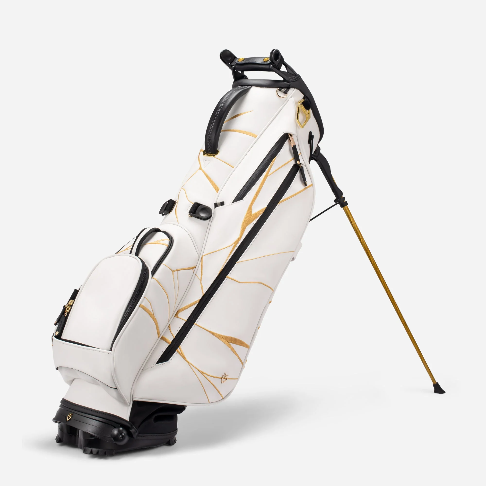 Premium - Vessel VLS Lux Le White and Gold Carry Stand Bag