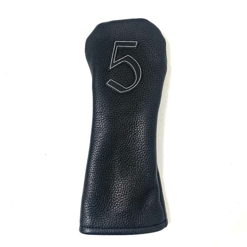Vessel Leather #3 or #5 Fairway Wood Head Cover - Black - Image 3