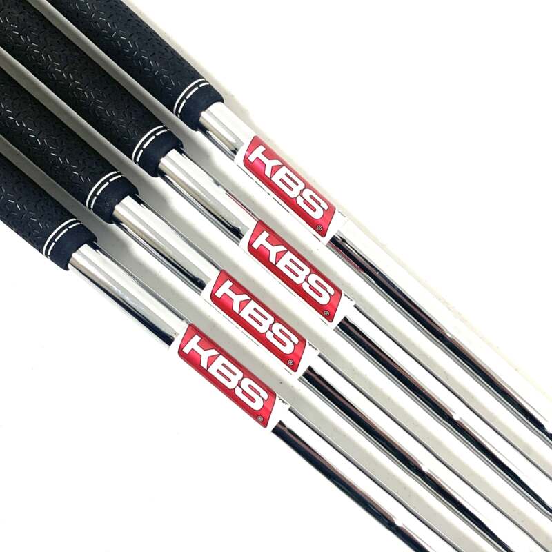 KBS Tour Lite Regular Flex Half Iron Shaft Set #4-P/W (missing 9, 7 and 5 Irons) Pulled