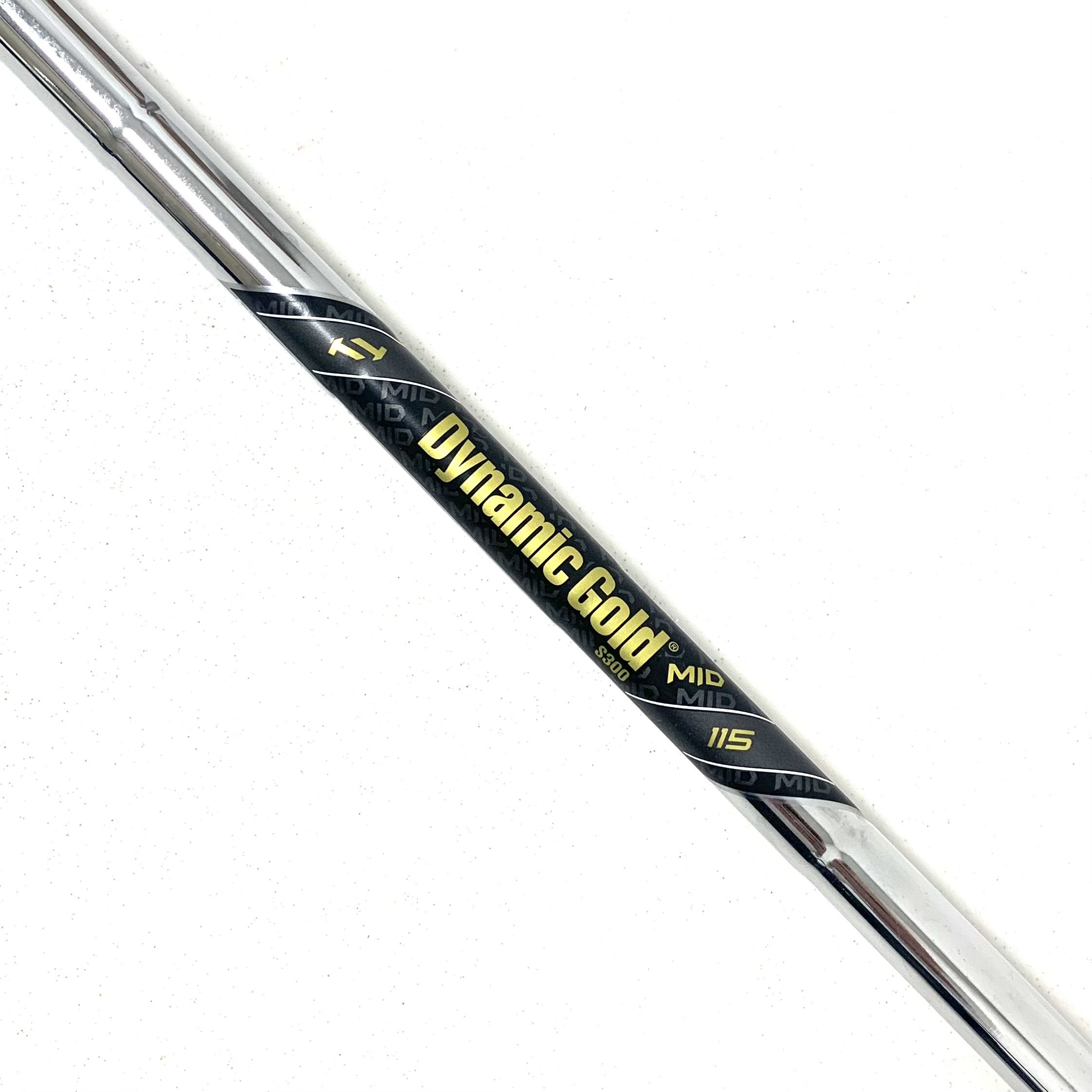 True Temper Dynamic Gold Mid 115 S300 Stiff Flex Iron Shaft - Choose Length