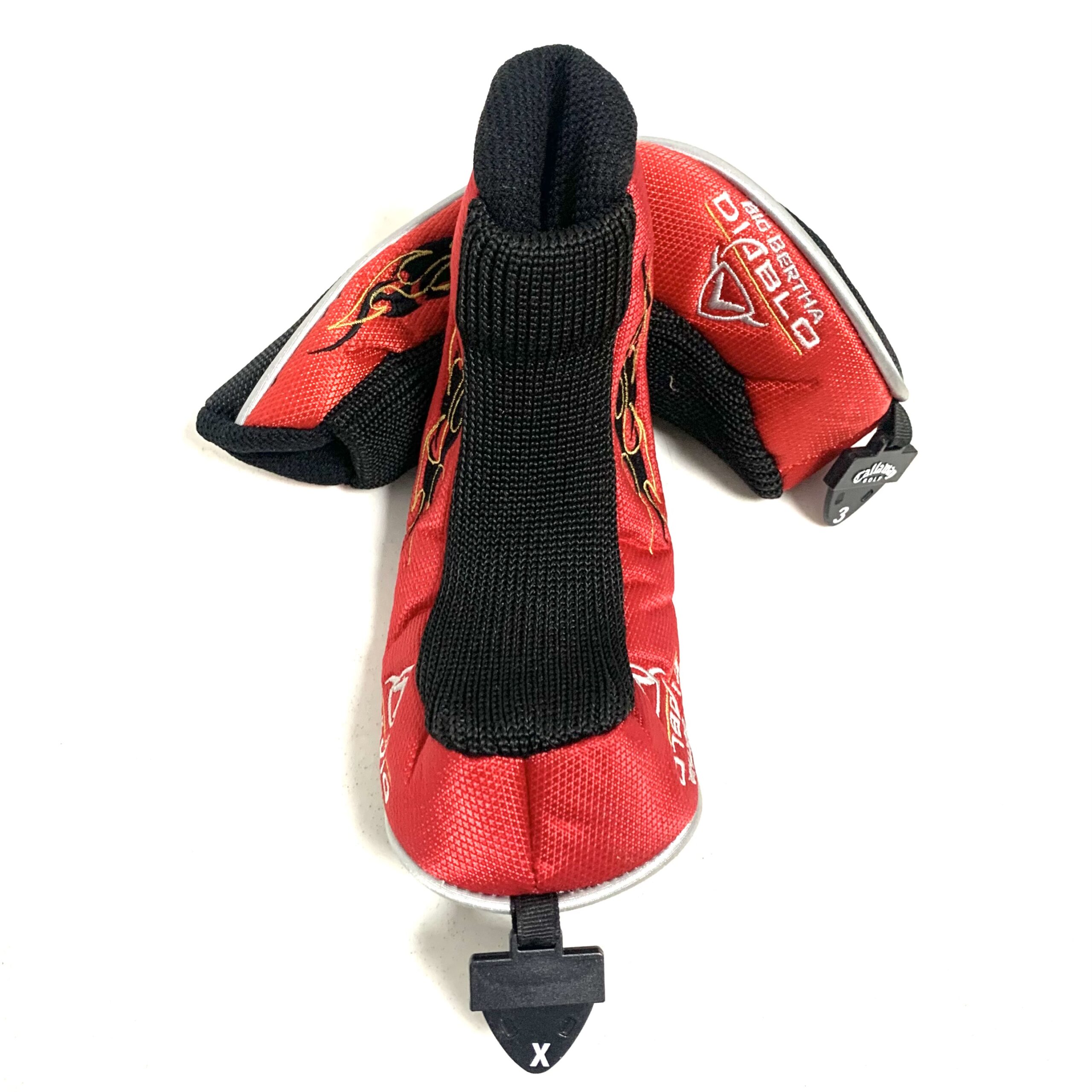 Callaway Big Bertha Diablo Hybrid Head Cover - Red and Black - Image 3