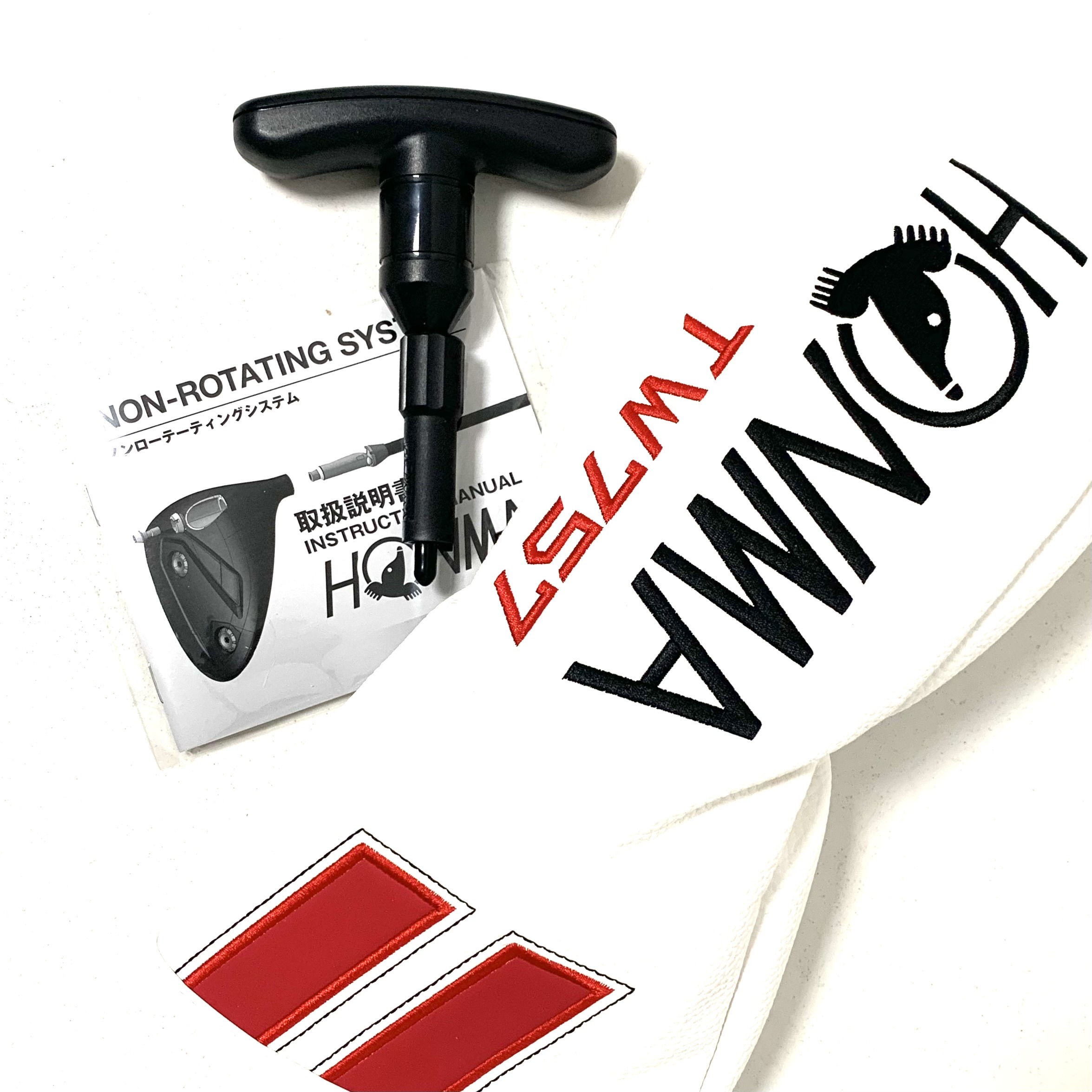 Honma TW757 T//World Driver Head Cover - White, Red and Black
