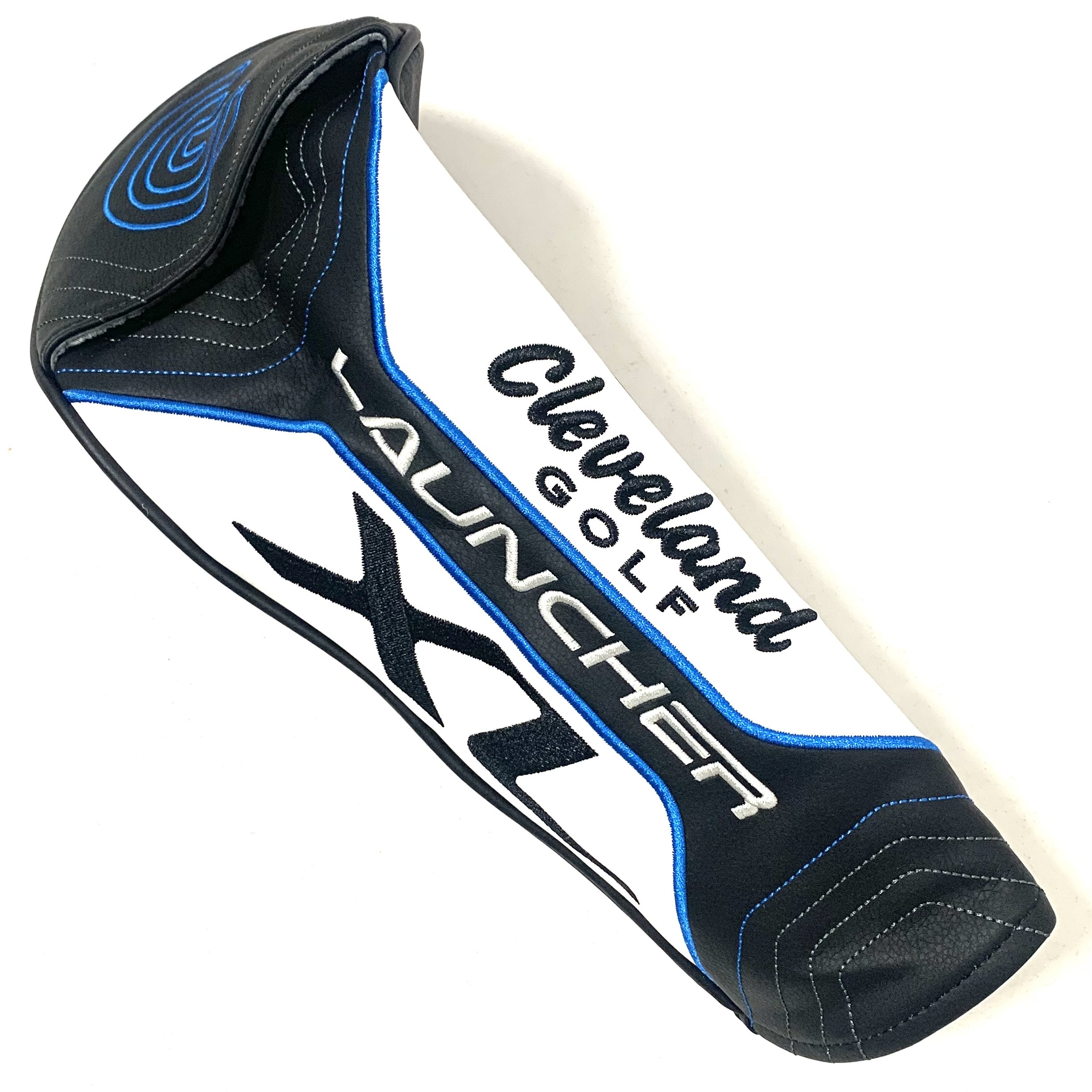 Cleveland Golf Launcher XL Driver Head Cover - White, Black and Blue