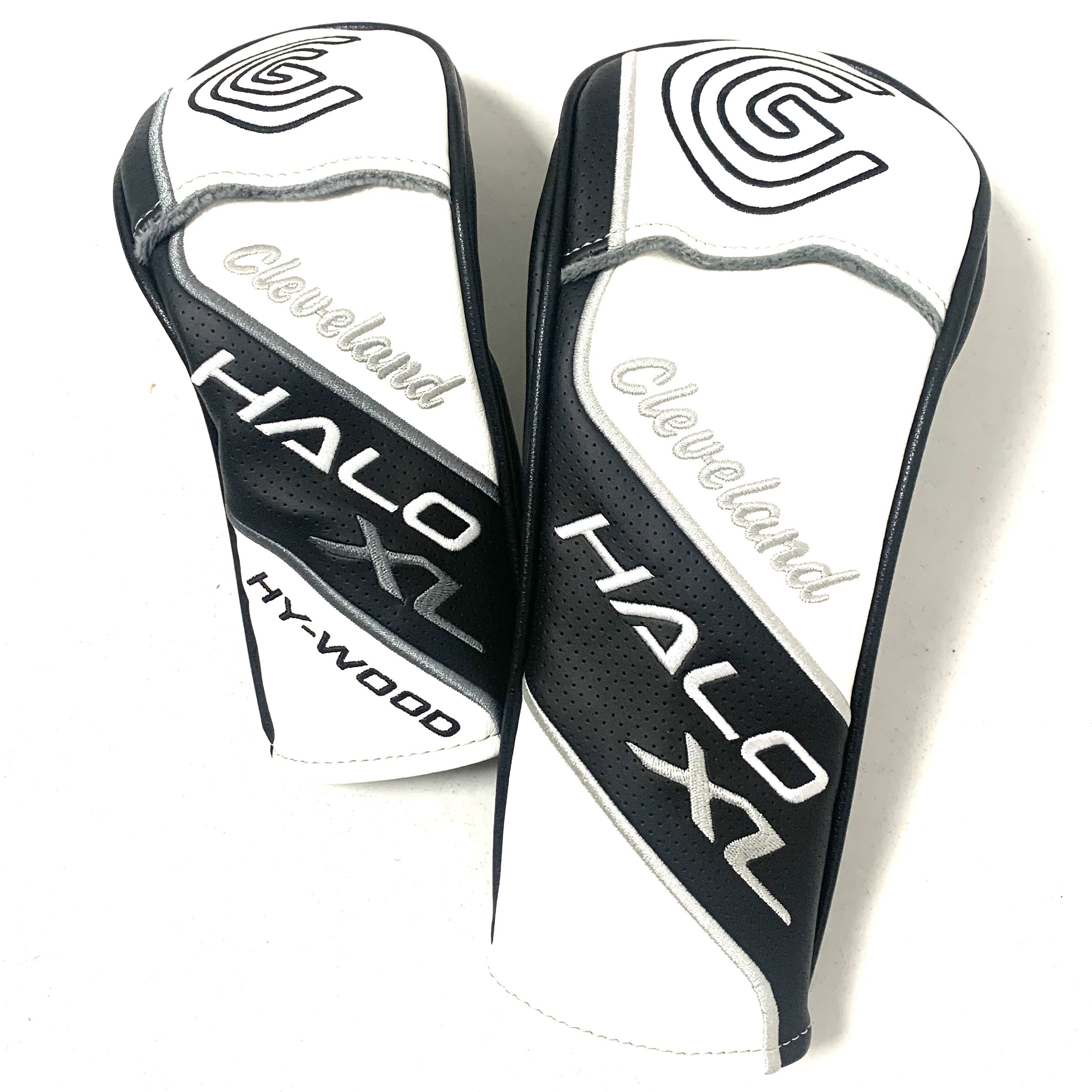 Cleveland Halo XL Hybrid or Fairway Headcover - Black, White & Silver