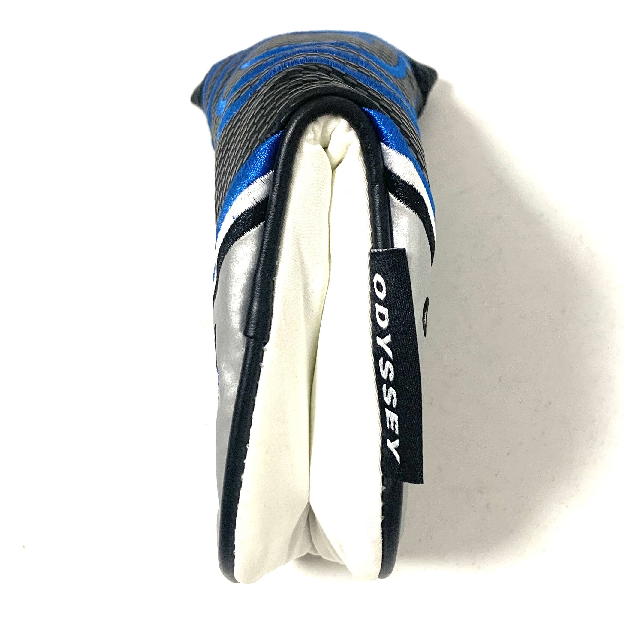 Odyssey Works Putter Headcover - Black, Blue & Silver - Image 3