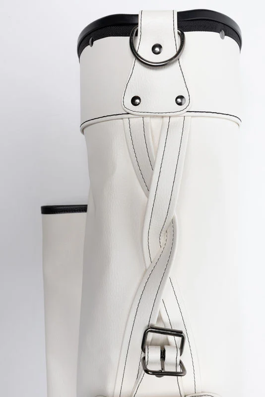 Original Jones Stripeshow Single Strap Golf Bag - White - Image 3