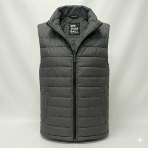 WE THAT BALL - Mens Warm Up Lightweight Puff Gilet in Grey