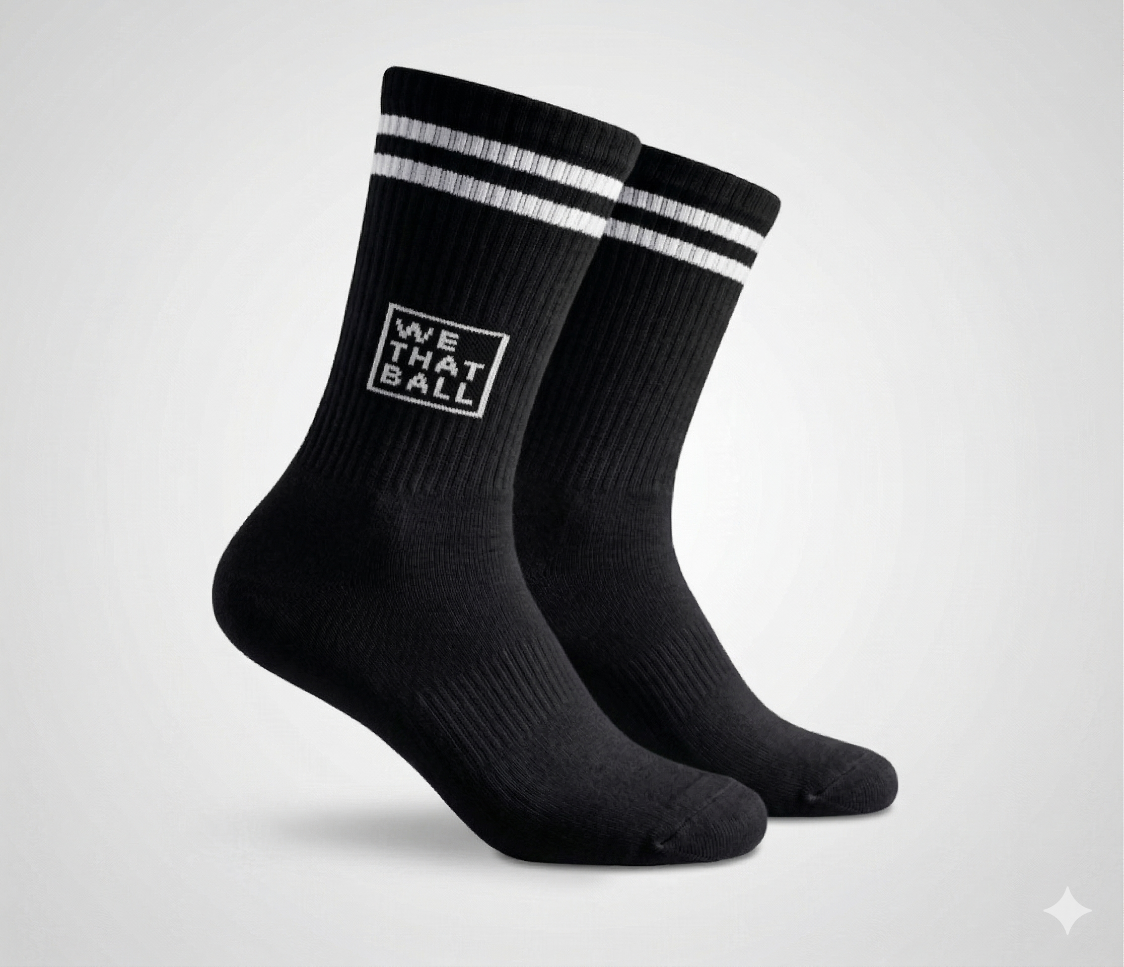We That Ball - Heavyweight Sweat Socks White Or Black - Image 2