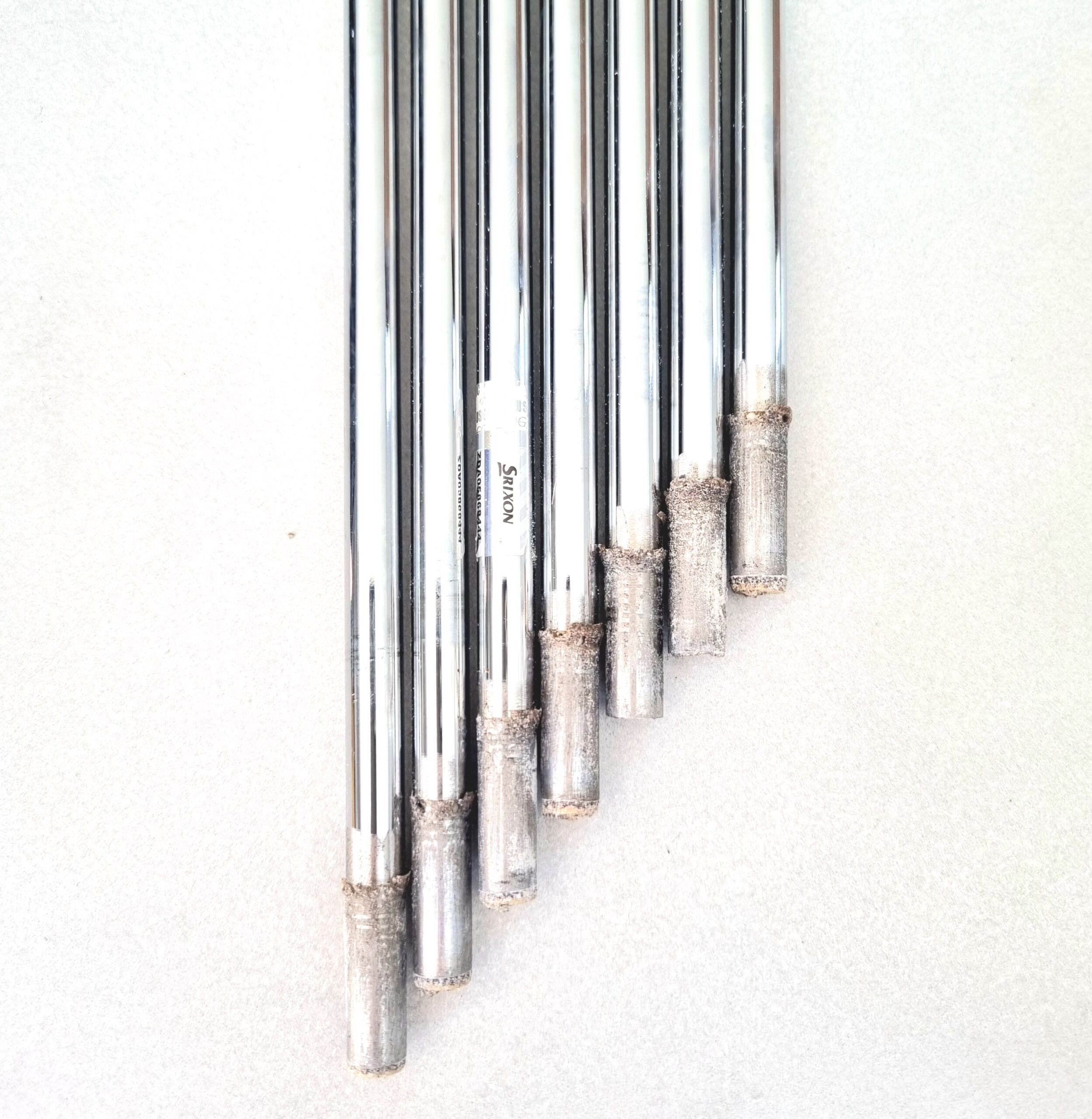 True Temper Dynamic Gold S300 Mid 115 Stiff Flex Shaft Set 4#-P/W (Set of 7) - Pulled - Image 2