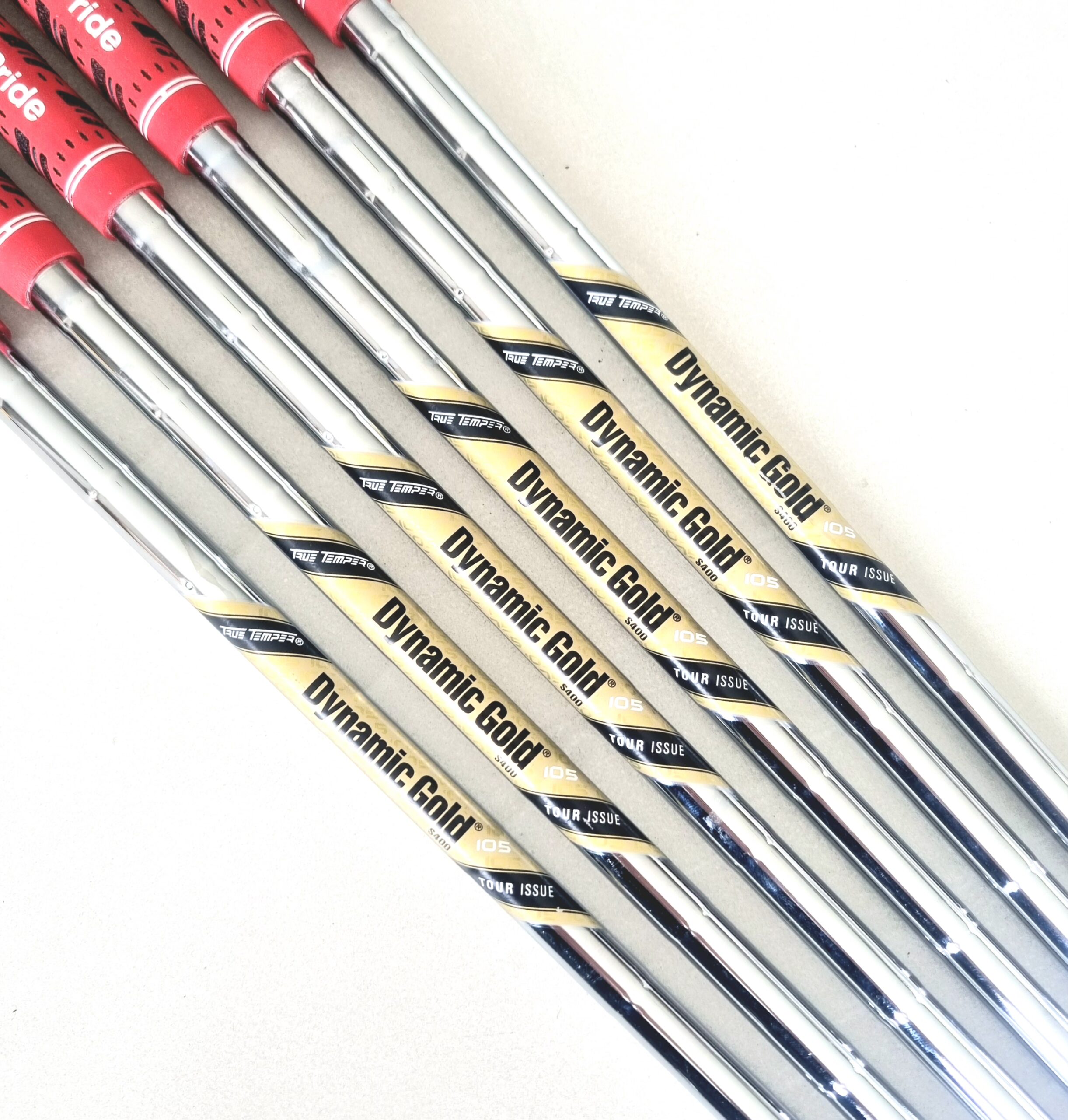 True Temper Dynamic Gold Tour Issue105 S400 Stiff Flex #5-P/W Iron Set (Set of 6)- Pulled