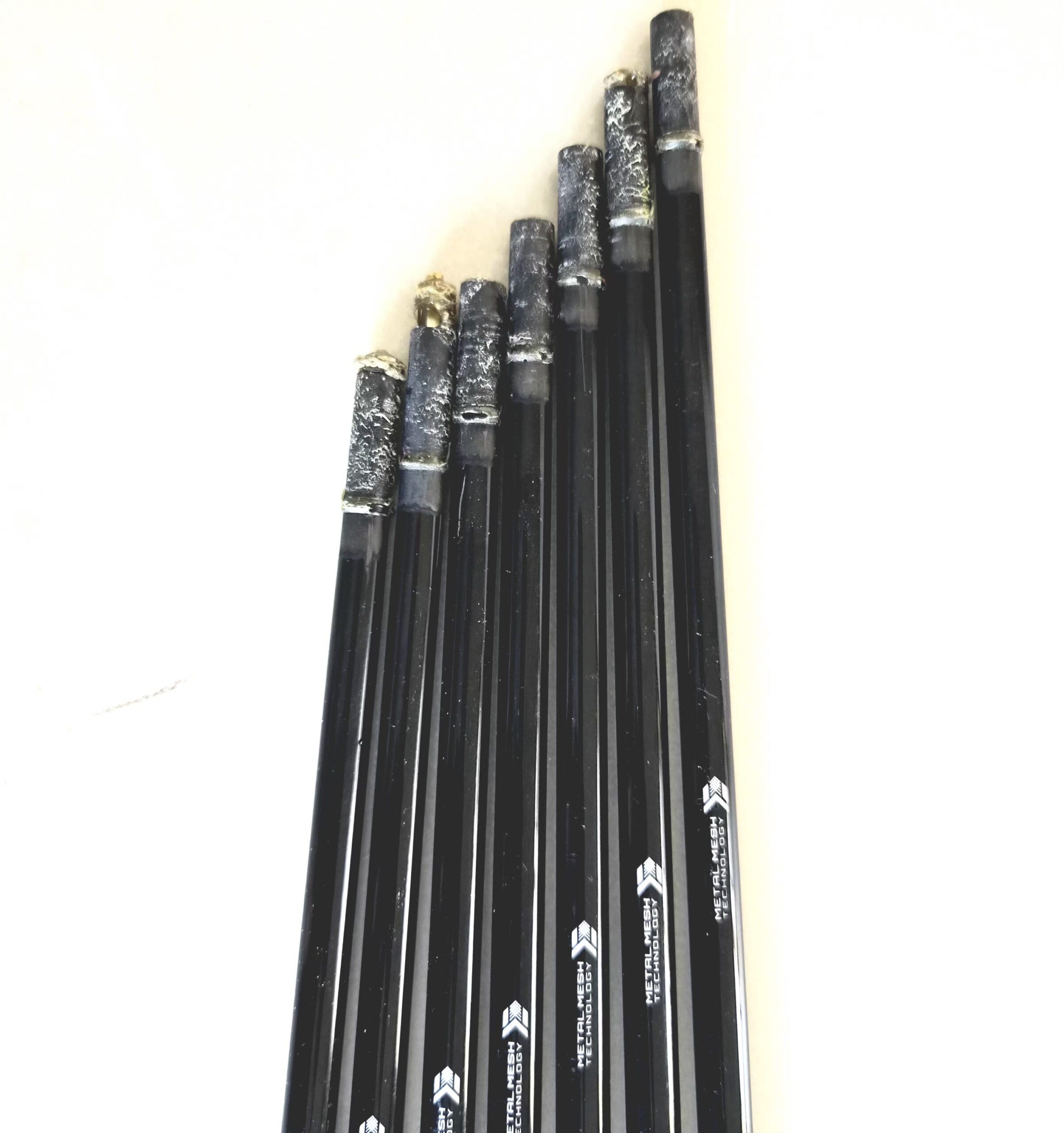 Mitsubishi MMT 105 Black Stiff Flex Graphite Golf Shafts 5#-G/W (Set of 7) - Pulled - Image 5