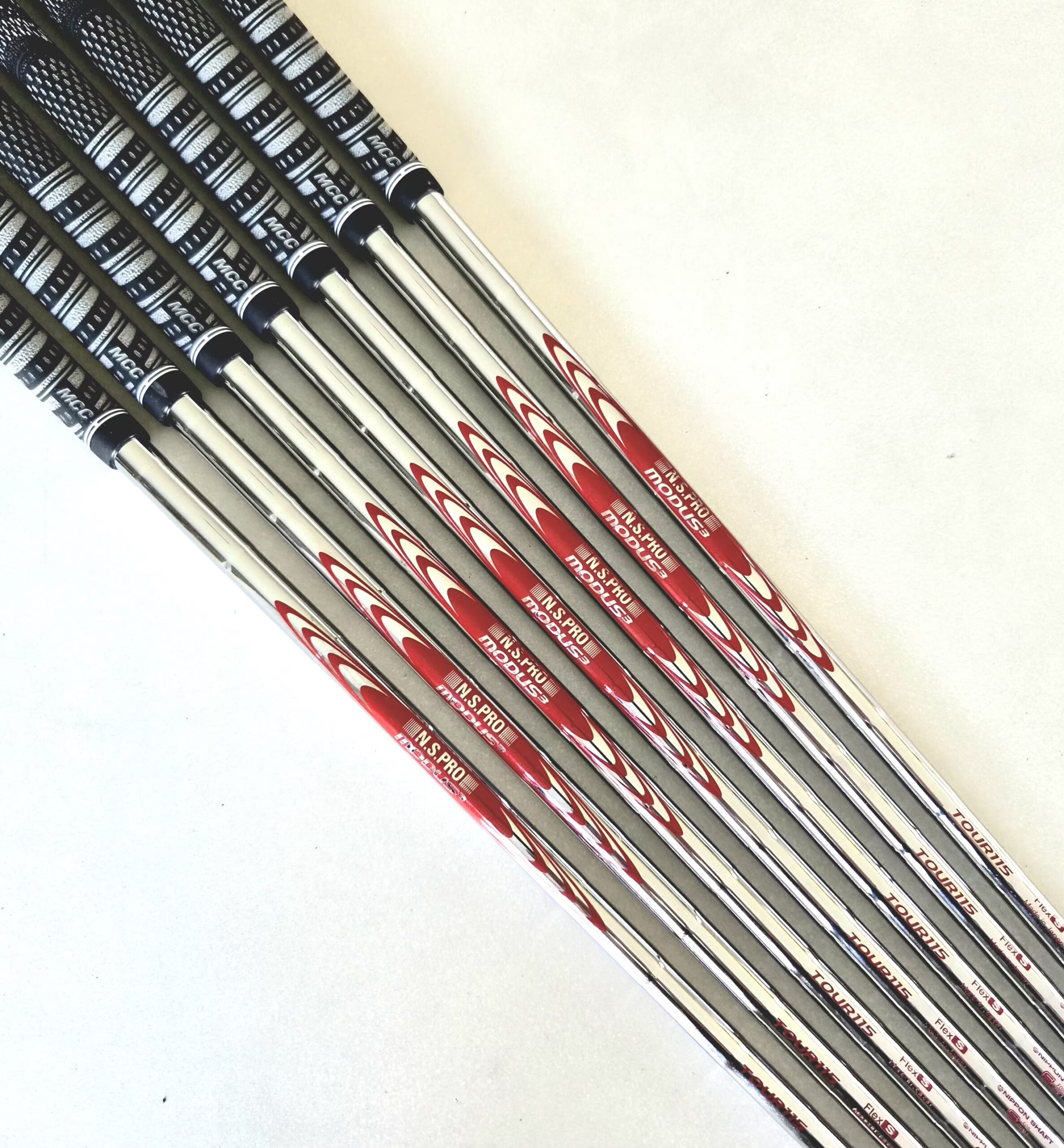 Nippon N.S.Pro Modus 3 Tour 115 #4-P/W Stiff Flex Iron Golf Shafts - (Set of 7) Pulled