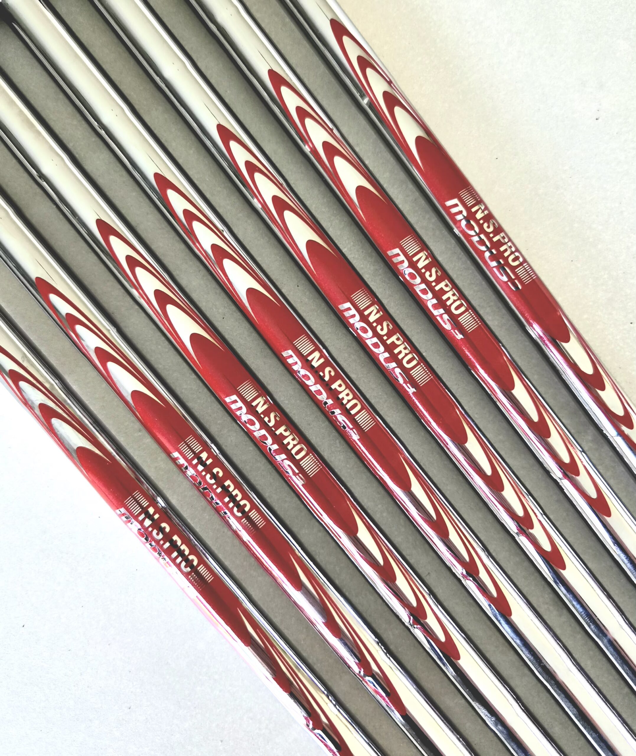 Nippon N.S.Pro Modus 3 Tour 115 #4-P/W Stiff Flex Iron Golf Shafts - (Set of 7) Pulled - Image 2