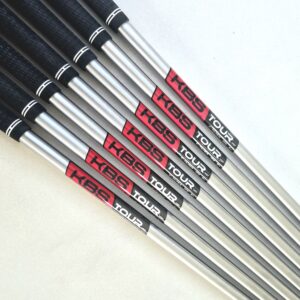 KBS Tour C-Taper 125 Stiff+ Flex Iron Shaft Golf Set 4-P/W (Set of 7) - Professionally Pulled