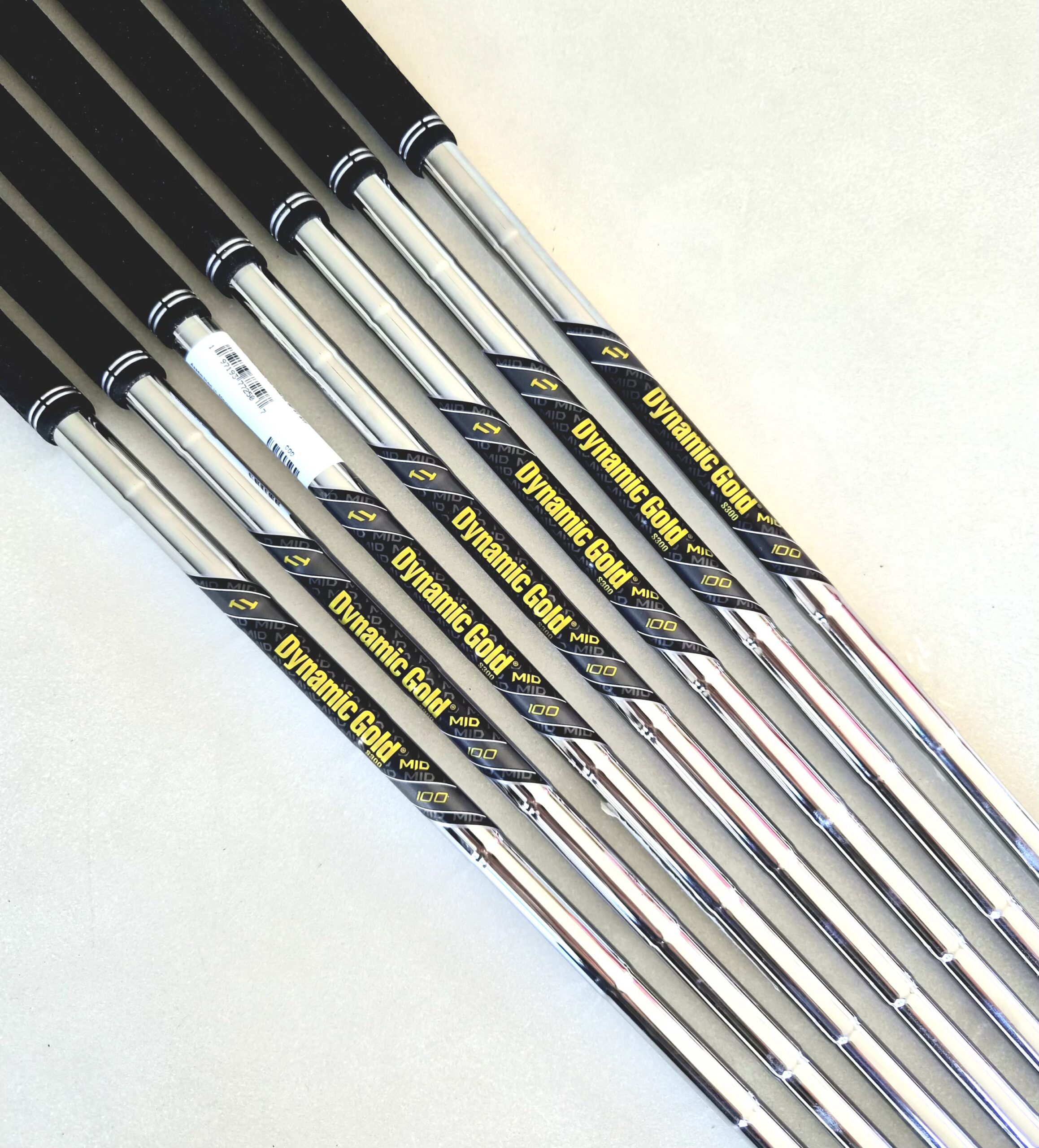True Temper Dynamic Gold S300 Mid 100 Stiff Flex Golf Iron Shaft Set #4-P/W (...