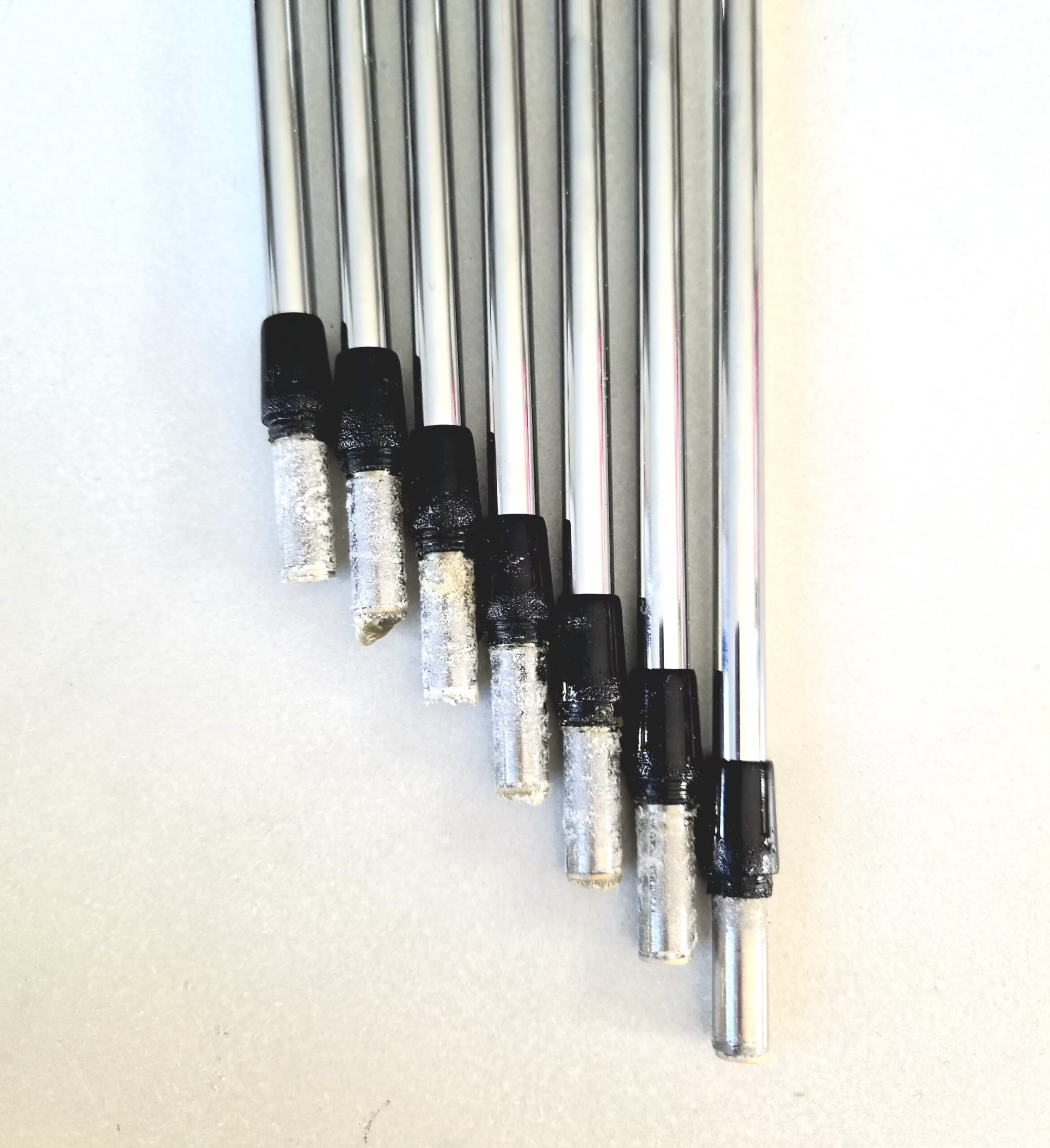 True Temper Dynamic Gold S300 Mid 100 Stiff Flex Golf Iron Shaft Set #4-P/W (7 shafts) - Pulled - Image 2