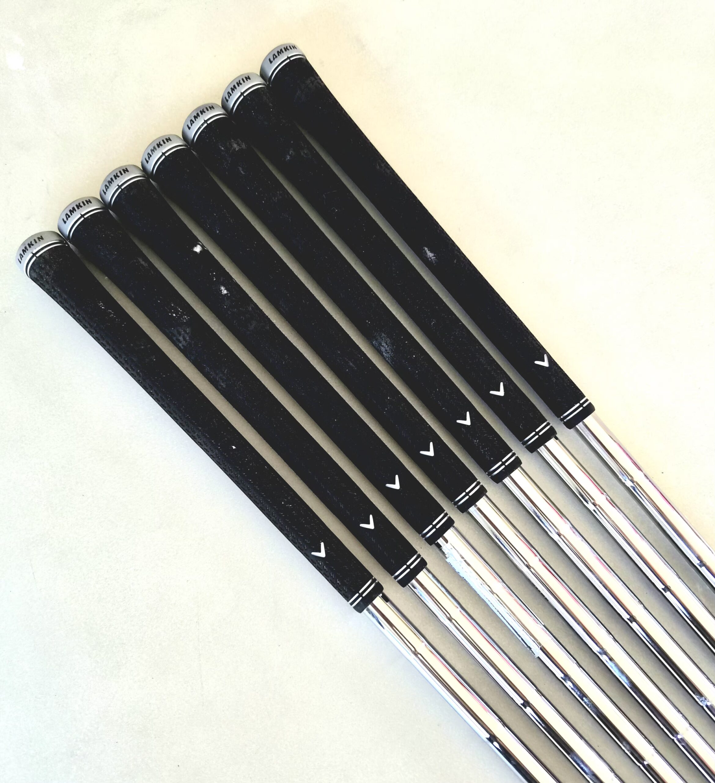True Temper Dynamic Gold S300 Mid 100 Stiff Flex Golf Iron Shaft Set #4-P/W (7 shafts) - Pulled - Image 4