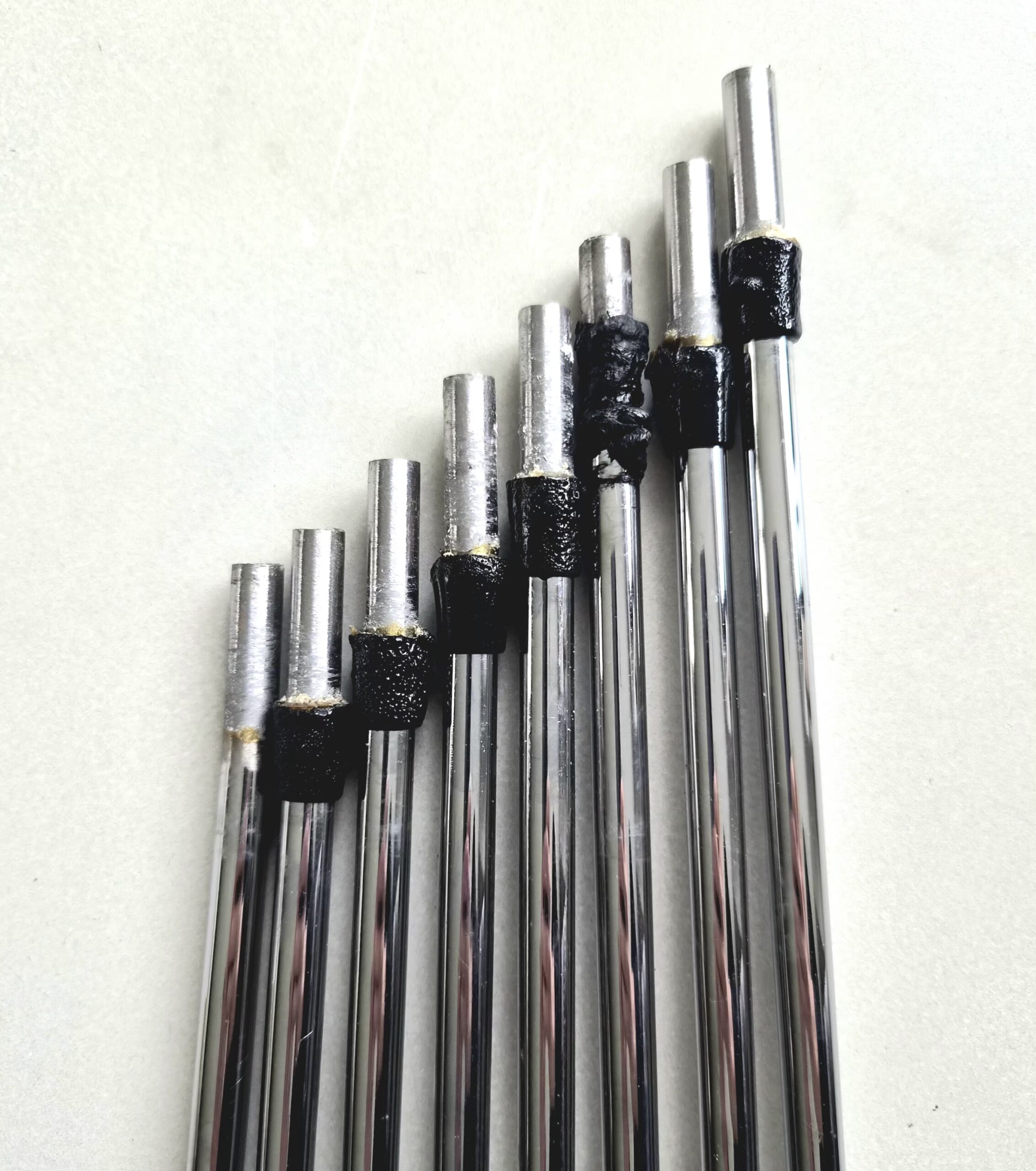Project X Loading Zone 125 X-Stiff Flex Iron Golf Shaft Set 3#-P/W (Set of 8-) - Pulled - Image 2