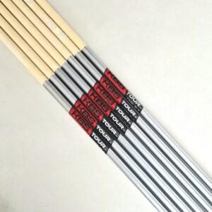 KBS Tour C-Taper 125 Stiff+ Flex Satin Brush Iron Shaft Golf Set 4-P/W (Set of 7) - Professionally Pulled